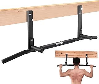 Shnlie Joist Mounted Pull Up Bar, Ceiling Mount Chin Up Bar for Home Gym, Beam, Rafter, Easy installation, 42" Wide Bar