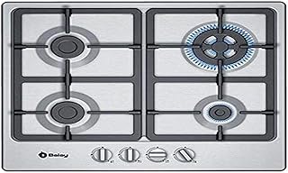 موقد غاز من بالاي 3ETX565HB - 60 سم، موقد ووك، سطح ستيل، 4 مناطق، غاز البوتان/الميثان الحيوي