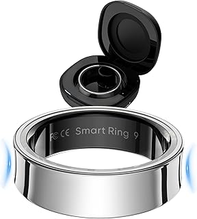 findtime Smart Ring Smart Rings for Men Women Smart Ring Android Fitness Ring Sleep Tracker Heart Rate SpO2 Meter HRV Monitor Period Reminder Calorie Distance Tracking Pedometer