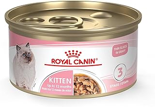 Royal Canin Feline Health Nutrition Kitten Thin Slices in Gravy Canned Cat Food, 3 Oz Can, Pack of 24