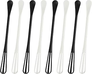 8 Pcs Tiny Whisks for Cooking Tools, Multifunctional Mini Whisks for Cooking, Small Whisks for Cooking Blending Ingredients, Kitchen Whisks for Mixing Sauces Stirring Whisk Tool Non Scratch