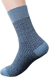 Hirsch Natur, Lightweight socks with pattern, 100% wool (kbT), Sky / Navy, 36/37 EU