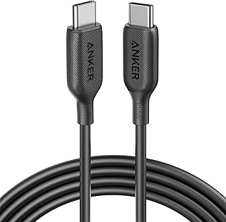 كيبل شحن USB C الى بقدرة 100 واط وطول 6 اقدام 2.0 باورلاين III من انكر لاجهزة ايباد ميني وايباد برو 2020 اير 4 وماك بوك وجالكسي S20 بلس وS9 وS8 وبيكسل وسويتش وLG V20