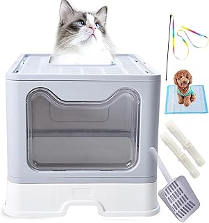 Extra Large Cat Litter Box with Lid Litter Box Enclosure Covered Cat Litter Box Self Cleaning Cat Litter Box Top Entry with Scoop Easy Clean Llitter Box