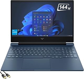 HP لابتوب العاب فيكتوس 15.6 انش FHD IPS 144Hz جيل 13 انتل كور i5-13420H حتى 4.60GHz جيفورس RTX 3050 6GB RAM 32GB NVMe SSD 1TB كيبورد باضاءة خلفية واي فاي 6 PDG HDMI USB-C RJ45 ويندوز 11 برو