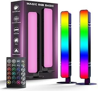 شريط اضاءة RGB من ميكتول، شريط اضاءة LED مع 15 وضع مزامنة موسيقية، اضاءة خلفية LED للتلفزيون والالعاب والكمبيوتر وديكور الغرفة وجهاز التحكم عن بعد، أرجواني