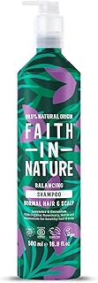 Faith In Nature 500ml Metal Bottle Natural Lavender & Geranium Shampoo, Balancing for Normal Hair & Scalp, Vegan & Cruelty Free, No SLS, Silcones or Parabens