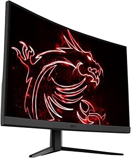 MSI شاشة العاب G27C4 مقاس 27 انش، 1920 × 1080 (FHD)، في ايه، 165 هرتز، فري سينك، HDMI، منفذ عرض، امالة، من ام اس اي، أسود