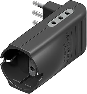 bticino S3615GE موائم مقابس الكهرباء نوع L (إيطاليا) أنثراسايت - Plug adapter (النوع L (IT)، النوع L (IT)، 250 فولت، 10 امبير، رصاصي، P30)