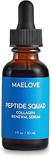 MAELOVE Peptide Squad Collagen Renewal Serum, Anti-Aging Serum for Face with Copper Peptides, Argireline, and Matrixyl 3000, Hydrating Peptide Serum for Wrinkles, Fine Lines, and Skin Elasticity