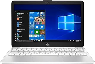 HP لابتوب ستريم 11، انتل سيليرون N4020، ذاكرة رام 4 جيجا، تخزين 64 شاشة 11.6 انش HD مضادة للتوهج، ويندوز عمر بطارية طويل، رفيع ومحمول، يتضمن مايكروسوفت 365 11-ak0040nr، ابيض ماسي 2021