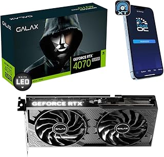 جالاكس بطاقة رسومات للالعاب جيفورس RTX™ 4070 سوبر بنقرة واحدة او سي 2X V2 تحكم بتطبيق اكستريم تونر 12GB GDDR6X 192 بت DP*3/HDMI 2.1/DLSS 3/بطاقة PCI Express x16