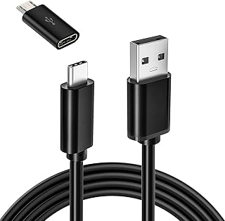 كيبل شحن USB من كيه كيو دبليو او ام ايه متوافق مع الشاحن المحمول، سلك شاحن للبطارية والباور بانك (6.6)، لحاسوب لوحي