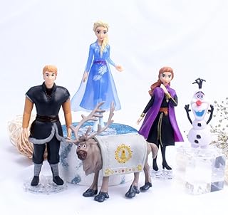 BLISSPARCEL®Snow Character Figurine Set, 5 Pieces, 12 cm Height, Collectible Toys