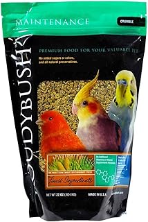 RoudyBush Daily Maintenance Bird Food, Crumbles, 22-Ounce, Multicolor, 222CRDM