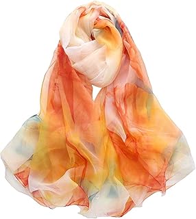 Acotavie Scarfs for Women Lightweight Print Floral Pattern Scarf Fashion Scarves Sunscreen Wraps Shawls