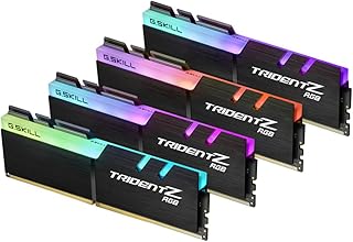 G.سكيل ذاكرة كمبيوتر مكتبي ترايدنت Z RGB (انتل XMP) DDR4 RAM 32GB (4x8GB) 3200MT/s CL16-18-18-38 1.35 فولت UDIMM (F4-3200C16Q-32GTZR)