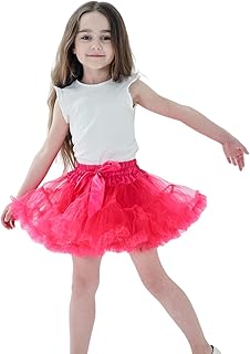 Shimaly Girl's Lightweight Tutu Skirt Princess Puffy Skirt Layered Ballet Dance Skirt