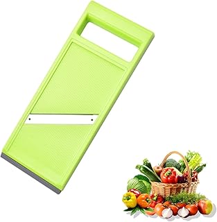 Portable Vegetable Slicer, Vegetable Slicer, Manual Slicer for Kitchen Handheld Slicer, Stainless Steel Vegetable Chopper with Ergonomic Handle, for Potatoes, Carrots, Onions, Cucumbers