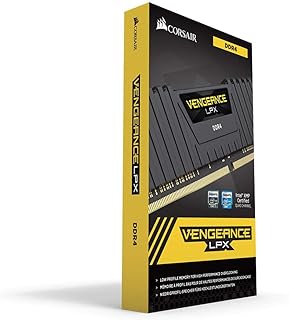 ذاكرة كمبيوتر DDR4 فينجيانس من كورسير، ال بي اكس 8 جيجابايت (3200×1x8GB)، 25600 (PC4-25600) سي16 مخصصة لجهاز AMD رايزن، لون اسود