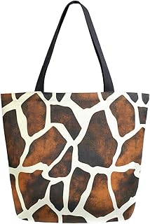 AUUXVA Canvas Tote Bags Large Canvas Handbag Purse Shoulder Shopping Bag with Zipper Pouch