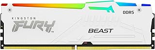 مجموعة كروت ذاكرة فيري بيست لكمبيوتر الألعاب المكتبي 32GB RGB (DDR5) 6000MT/s KF560C40BWAK2 CL40 DIMM - KF560C40BBAK2-32، 2 قطعة من كينغستون