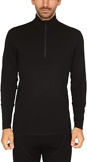 Minus33 Merino Wool Woolverino Micro 1/4 Zip رجالي برقبة وهمية - 84% صوف ميرينو، 12% نايلون، 4% سباندكس