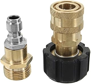 HJBEPU Tools Threaded Nozzle M22 Quick Connect Head for Foam G-u-n High Pressure Washer Machine Pressure Washer Accessories Accessories