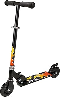 ATOM Inline Childrens Scooters | Kids Push Scooter With Adjustable Handle Height | Easy Foldable Kids' Scooter For Boys And Girls| Kick Scooter For Kids | Age 5-12