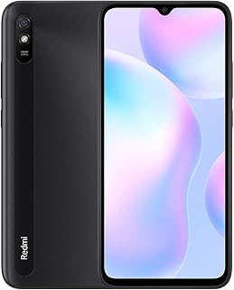 شاومي جوال ريدمي 9AT 2+32GB شاشة 6.55 انش دوت دروب مع بطارية 5000mAh هاتف ذكي بدون شريحة اتصال كاميرا 13MP AI ثنائي شرائح الاتصال قابس بريطاني + ضمان لمدة عامين - رمادي جرانيت