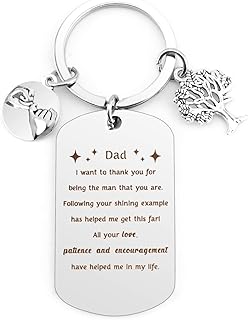 Fathers Day Dad Gifts Keyring Thank You Gift for Dad Father's Day Gifts from Daughter Gifts for Dad Step Dad Birthday Gifts Daddy Gifts Father's Day Gift Idea Gift for Dad New Dad to Be Gift Christmas