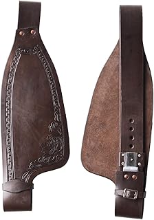 Horse Western Adult Floral Tooled Leather Replacement Saddle Fenders 5258DB