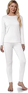 Thermal Underwear for Women, Long Johns for Women Thermal Sets Fleece Lined Base Layer Women Thermals Top and Bottom Set