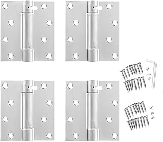 مفصلات باب ذاتية الاغلاق من جينيوانتشاو، مفصلات 4 انش ذات اغلاق تلقائي، مفصلات قابلة للتعديل محملة بالزنبرك من اجل الاغلاق الذاتي من الفئة التجارية، العبوة من 4 قطع