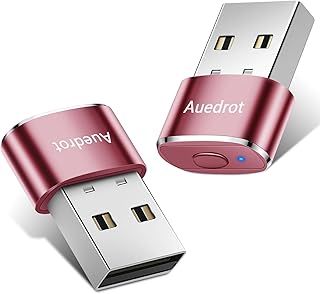 ايداروت محرك ماوس USB معدني غير قابل للكشف مع زر تشغيل، شاكر ماوس صغير اوتوماتيكي مع وضعين للاهتزاز، بدون برنامج تشغيل، التوصيل والتشغيل، يحافظ على الكمبيوتر / اللاب توب مستيقظًا، ذهبي وردي، قطعتين