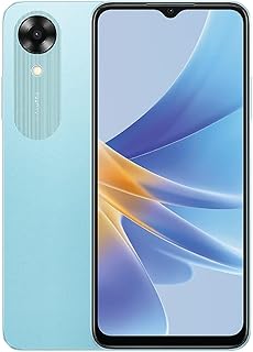 اوبو هاتف ذكي A17K ثنائي شرائح الاتصال 6.55 انش 64GB 3GB RAM 5000mAh بطارية طويلة الامد بصمة الاصبع 4G LTE اندرويد، ازرق سماوي، CPH2471، A17k