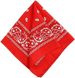 Tough Headwear Large Bandana Handkerchief - Head Bandannas for Men & Women - Cowboy Bandana Packs - Paisley Bandana Set