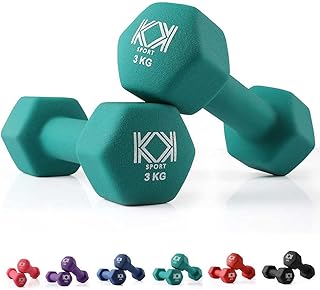 KK Neoprene Dumbbells for Home, and Gym- Hand Weights Dumbbells for Exercise, Fitness, Training, and Weight Lifting