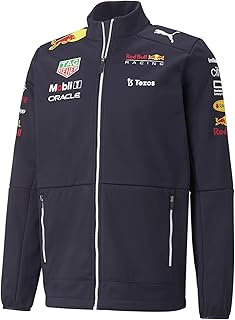 Red Bull Racing - Official Formula 1 Merchandise - 2022 Team Softshell Jacket - Men - Navy - M, Navy, Medium