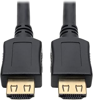 تريب لايت كيبل HDMI عالي السرعة، 50 قدم، مع موصلات تثبيت - M/M، اسود (P568-050-BK-GRP)