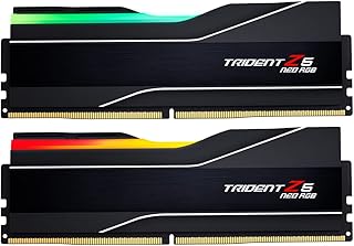 G.سكيل ذاكرة كمبيوتر مكتبي ترايدنت Z5 نيو RGB (AMD اكسبو) DDR5 RAM 32GB (2x16GB) 6400MT/s CL32-39-39-102 1.40 فولت UDIMM - اسود غير لامع (F5-6400J3239G16GX2-TZ5NR)، من جي سكيل