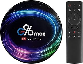 G96 MAX أندرويد 11.0 TV Box 4 جيجابايت رام 64 ROM S905X4 مع واي فاي مزدوج الجيل الخامس 2.4G/G يدعم H.265/3D/8K الترا HD/BT 4.0/HDMI 2.0 صندوق تلفزيون ذكي 2 جيجا + 16 روم من يونسواي