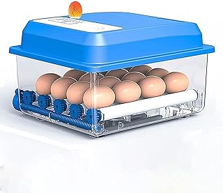 Egg Incubator 16 Eggs Automatic LED Screen Display Poultry Hatcher Auto-Turning Intelligent Temperature and Humidity Control for Duck Bird Turkey