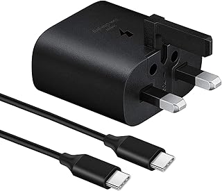 شاحن سريع USB C قابس 25 واط لجوال سامسونج متوافق مع جالكسي S23 S23+ S23 الترا S22 S22+ S22 S21 S20 نوت 20 زد فليب 4 فولد الكيبل غير متضمن