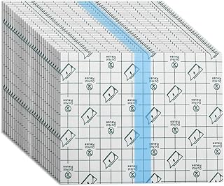 عبوة من 100 ضمادة لاصقة شفافة من دازيسين - شريط ضمادة مقاوم للماء قابل للتمدد غطاء رقعة الوشم 10 × 12 سم