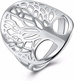 Tree of Life Ring for Women Men, Celtic Knot Fashion Ring Family Tree Jewelry, Personalized Tree of Life Hypoallergenic Wide Men's rings Jewelry Valentine's Day Gifts for Women Mother Wife Sister 789