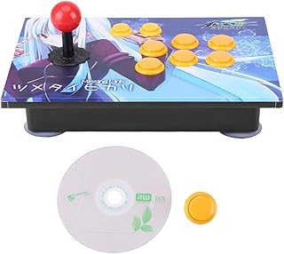 Walfront PC Game USB Stick Buttons Controller Zero Delay 8 Directions Joystick Control Device for PC Win7/ Win8/ Win10 من وولفرونت جهاز كمبيوتر أزرق