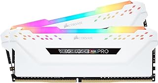 ذاكرة كمبيوتر مكتبي 32GB فينجنز RGB برو 32GB (2×16GB) DDR4 3200 (PC4-25600) C16 من كورسير - لون ابيض CMW32GX4M2E3200C16W