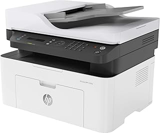 HP طابعة ليزر MFP 137fnw للطباعة والنسخ والمسح الضوئي - ابيض 4ZB84 قياسي من اتش بي أحادي اللون