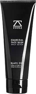 ZOUSZ Black Oud Charcoal Face Wash for Men – Daily Detox Activated Charcoal Face Wash for Men – Premium Mens Skincare – Refreshing Face Wash Gift for Men, 100ml